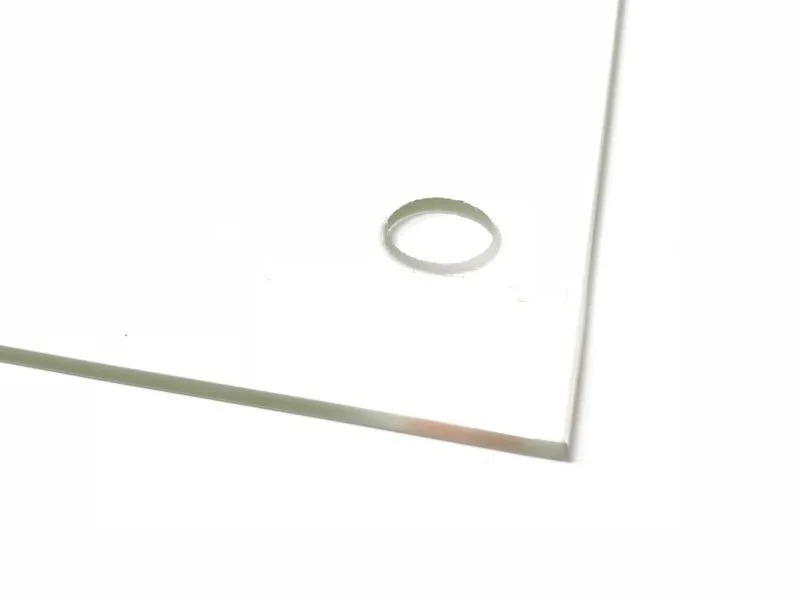 3D Drucker Teile 310x370x3mm Borosilikatglas Platte Flache w/Schraube Löcher Poliert Rand Für DIY Tevo Tornado 3D drucker