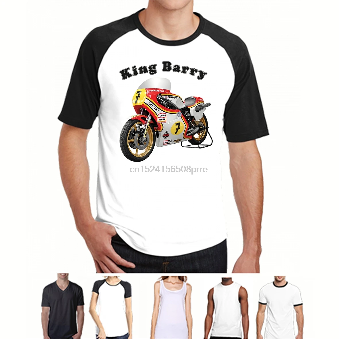 Забавная Мужская футболка Женская Новинка Barry Sheene Suzuki RG500 крутая | одежда