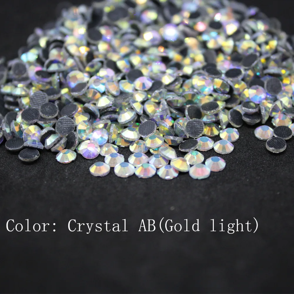 Grande de Vidro Máquina de Strass Ferro em Strass Cristal Ouro Pacote Hotfix Corte Hot Fix Vestuário Costura Pedra ab Dmc 1 High Quality Beleza e saúde
