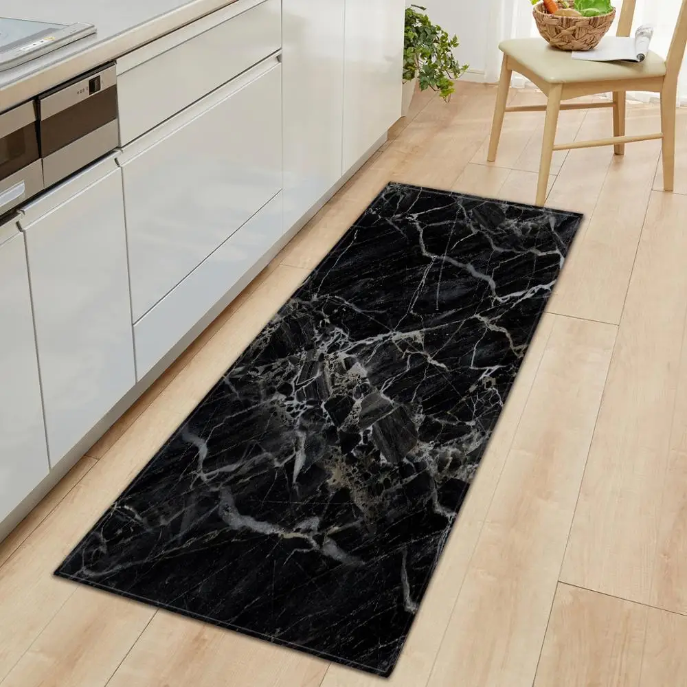 

Marble Doormat Non-silp Kitchen Floor Mat Bath Mat Coffee Table Absorbent Rug Living Room Carpet Child Baby Mat