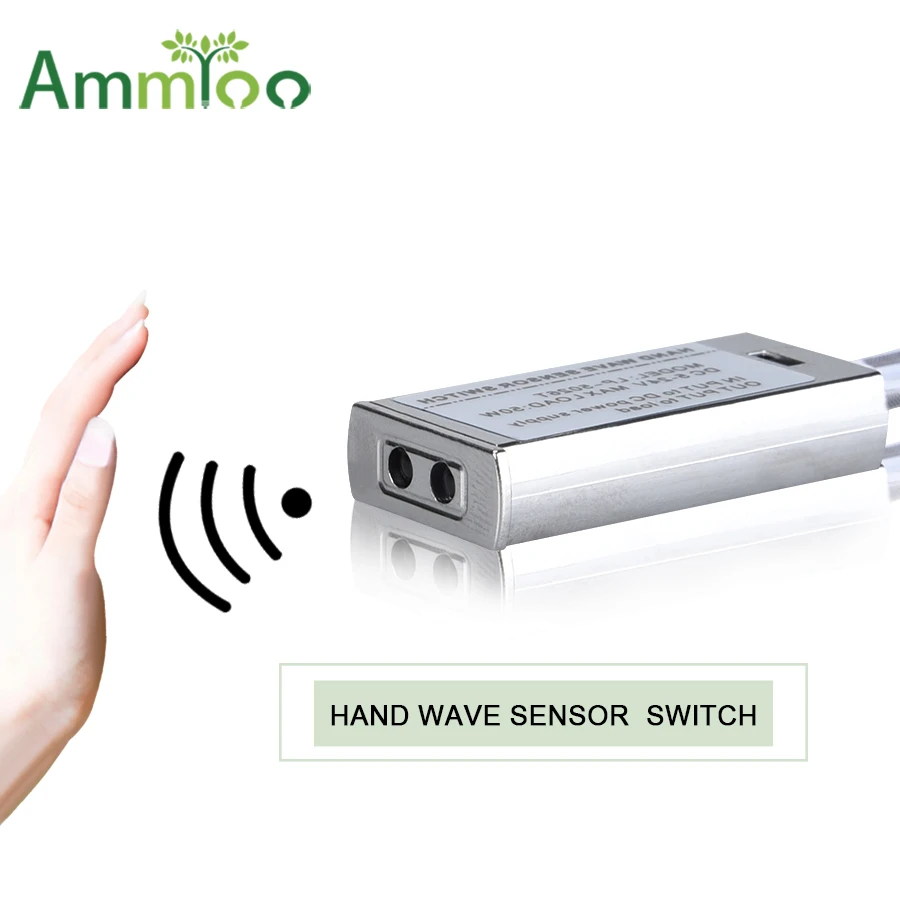 

DC12/24V IR Hand Wave Sensor Switch Hand Sweep Dupont/DC Female Terminal Switch 10cm Sense Distance Kitchen Under Cabinet Switch