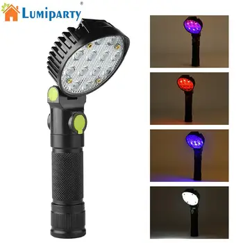 

LumiParty USB Charging COB LED Magnetic Working Lamp with Hook Outdoor Flashlight Emergency Camping Lamp