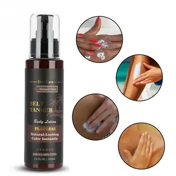 

Facail Body Makeup Self Tanner Long-lasting Moisturizing Sunless Tanning Lotion Make Up Body Make Up Cream Skin