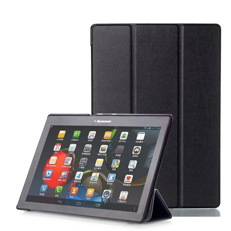 

Case For Lenovo TAB2 Tab 2 A10 70 70F L 10.1" Protective Smart cover Leather Tablet For TB2-X30F X30M 10.1inch PU Protector case