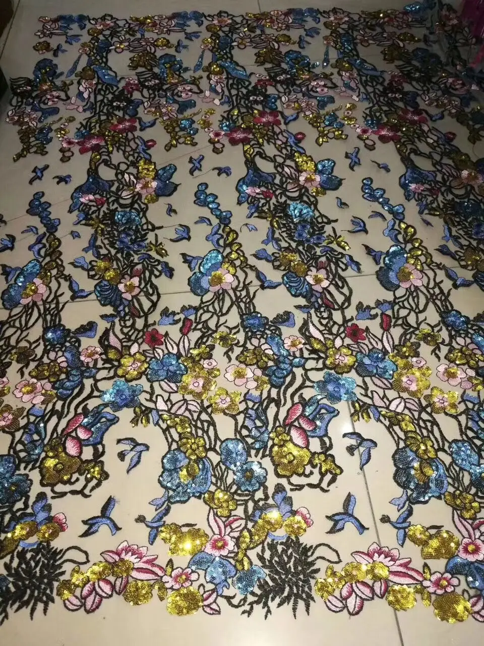 

Hot Sale free Shipping S-82826 Indian French Lace New Design African Fabric High Quality with sequins