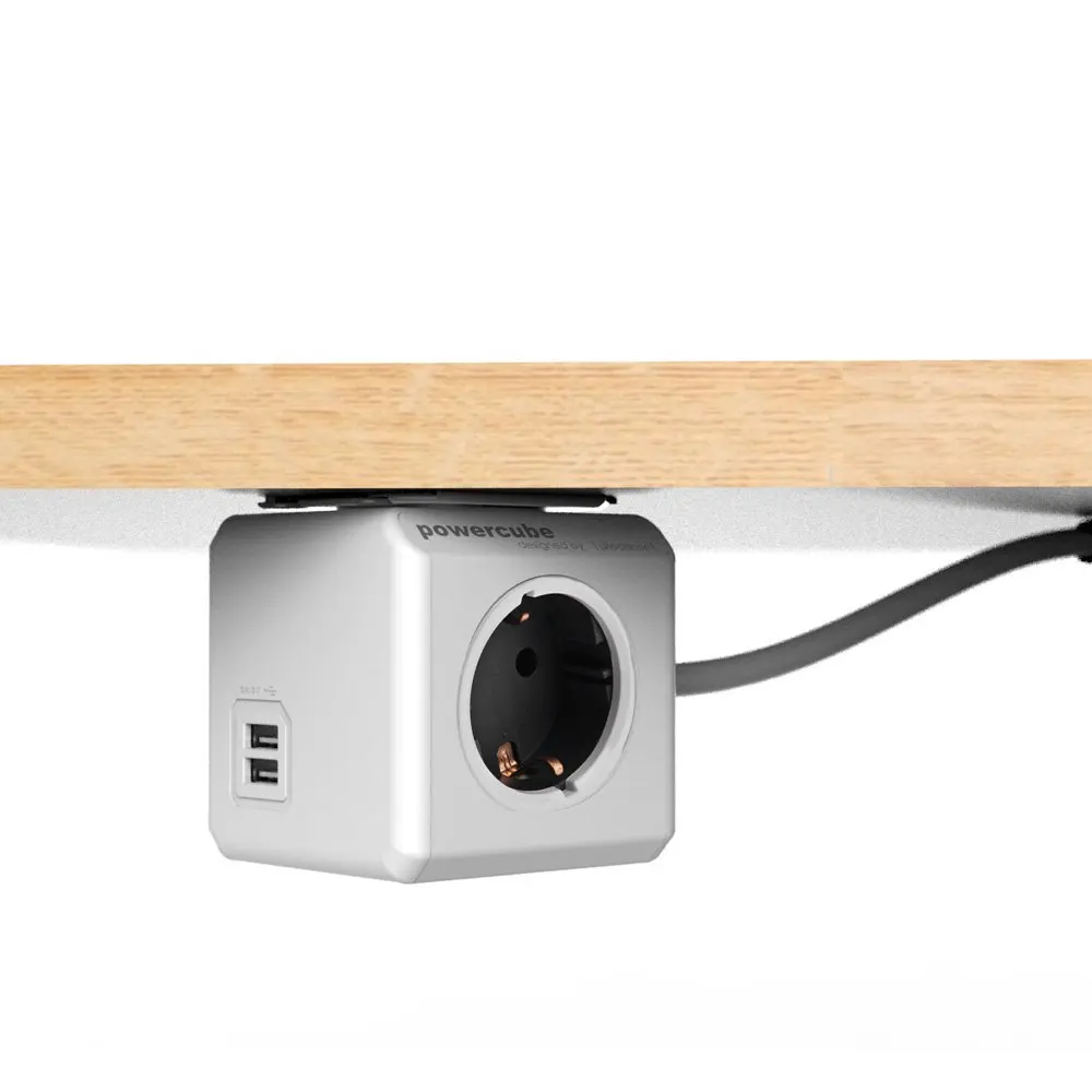 Розетка Allocacoc PowerCube с 4 розетками двойной USB адаптер кабелем 150 см/300 см|powercube