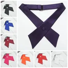 Топ, галстук, крест-накрест, галстук для девочек, школьная форма, перекрестный галстук