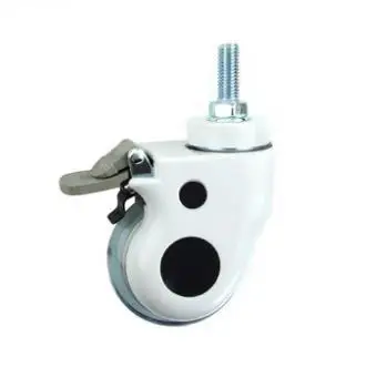 

3-inch American style plastic medical with brake swivel wheel pulley-Maximum load: 80kg