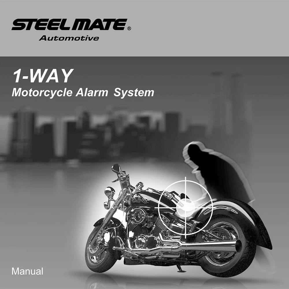 Steelmate 986E 1 способ мотоциклетная сигнализация мото дистанционный запуск двигателя сигнализация мото защита с мини передатчиком для BULTACO