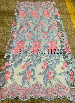 

Hot sales tulle French lace fabric with plenty stones JRB-1870 African lace fabric For Nigerian woman Dress