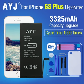 

AYJ Original Phone Battery For iPhone 6s plus Replacement Max Capacity 3325mAh 0 Cycle Apple iPhone6s plus Bateria+freeTools