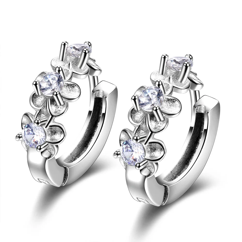 18K Gold Filled Hollow Geometry Swirl Ruby Topaz Zircon Pageant Women Earrings