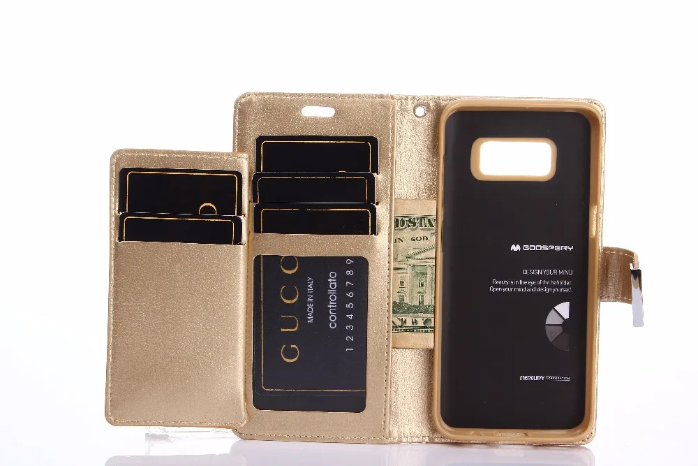 Оригинальный кошелек Mercury GOOSPERY Rich Diary чехол с тройным сложением для Samsung Galaxy Note 9 10