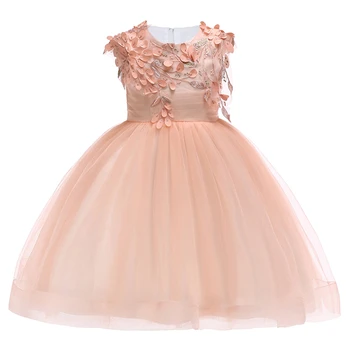 

Fashion New Baby Girl Dress Birthday Party Outfit Sleeveless Tulle Flower Girls Wedding Bridesmaid Dress for Baby Princess Dress