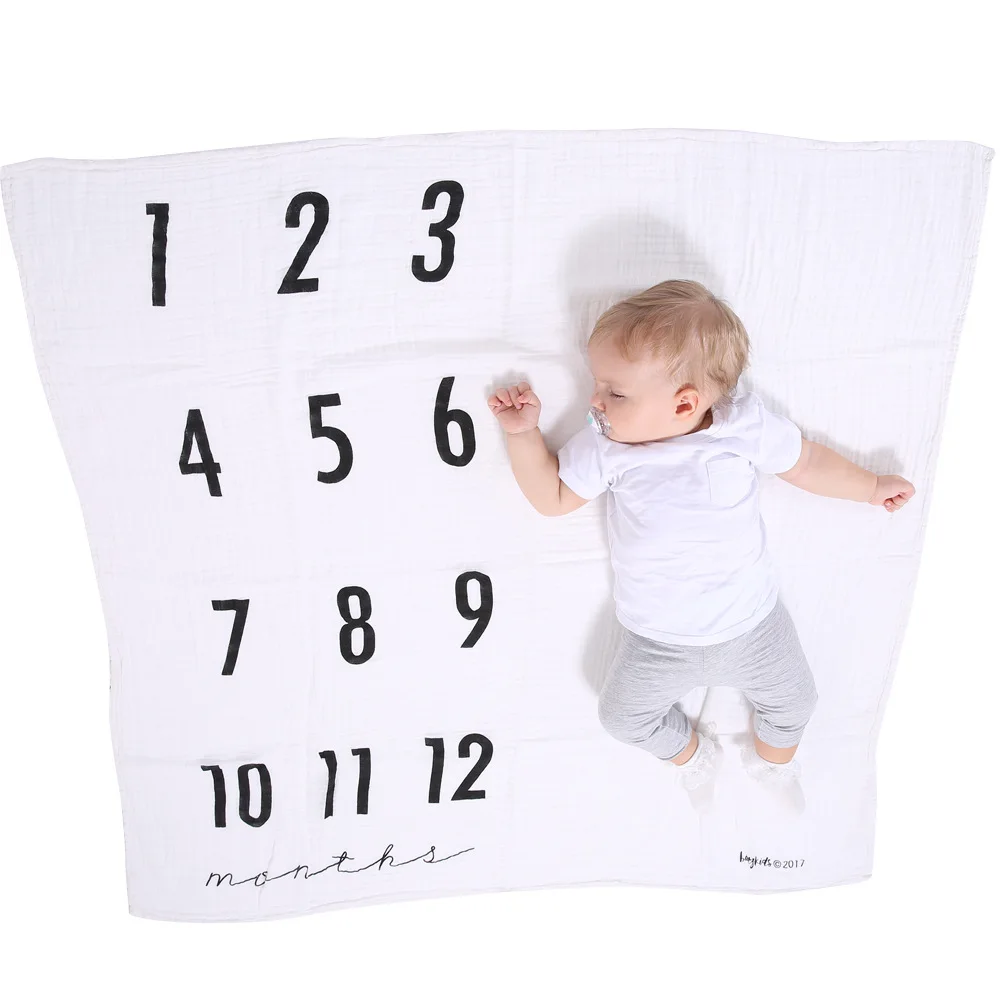 

Baby Photography Blanket Infants Milestone Blanket Mat Photography Prop Monthly Growth Photo