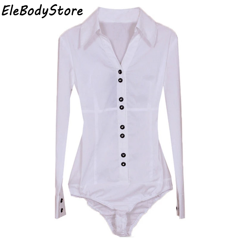 

Blouse 2019 Body Shirt Plus Size Blouses Women Tops Fashion Blusas Elegant Casual Long Sleeve Bodysuit White Black Clothes