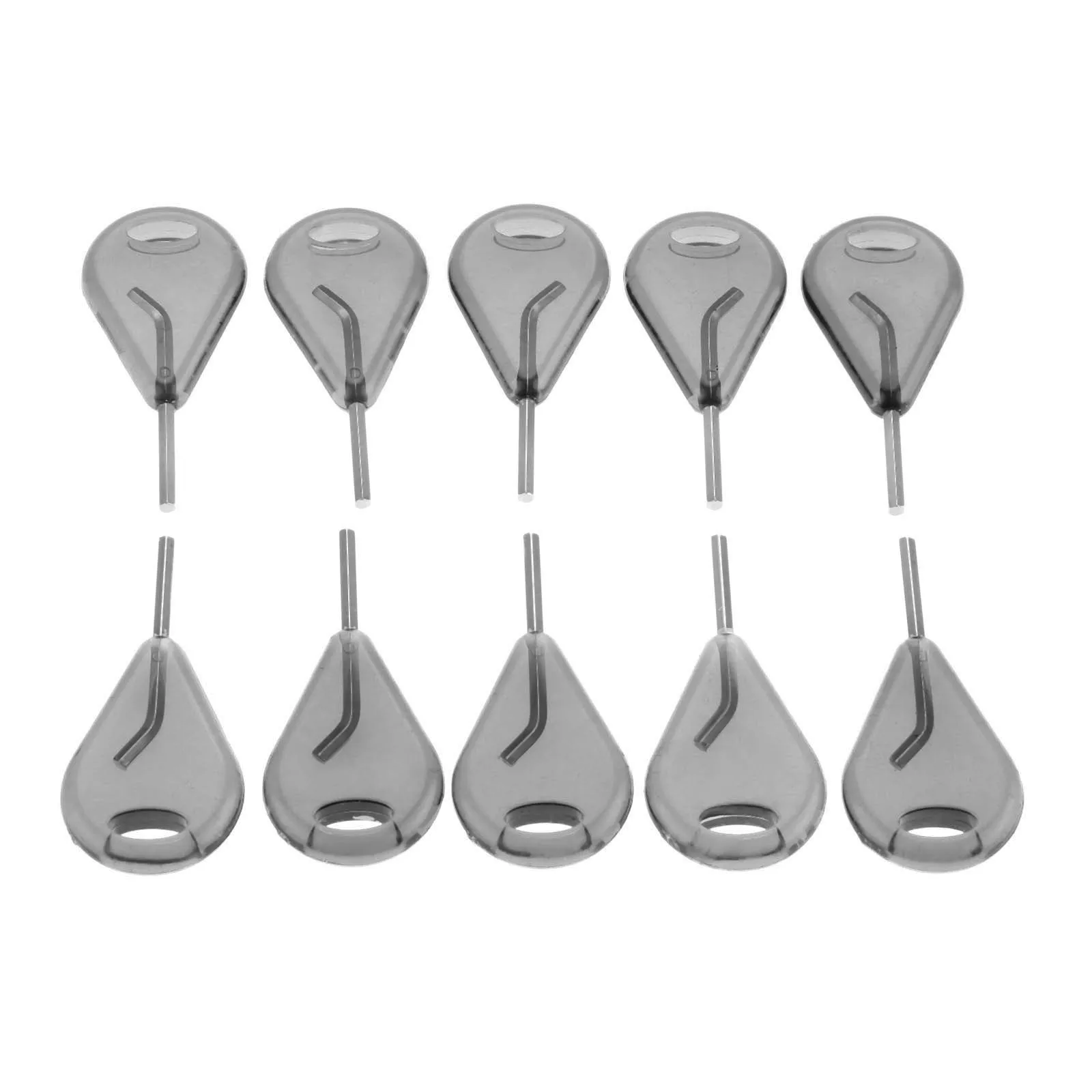 10 Pcs Surfboard Fin Key Surfing Tool Accessories Steel Hex Key And Plastic Molded Handle For Bodyboard Surfboard Longboard 52mm