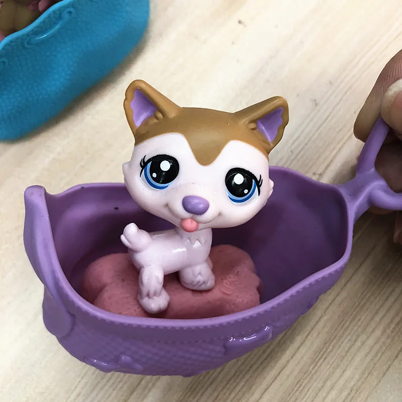 8pcs/set  Original CUTE DOLL model lps Toy bag Little Pet Shop Mini Toy Animal Cat patrulla canina dog toys for children