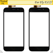 Для Fly FS527 Nimbus 17 сенсорная панель для мобильного телефона, запчасти черного цвета, Протестировано, работает для Fly FS 527, сенсорная панель, сенсор