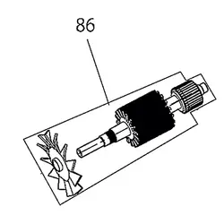 Арматура 220 В ротора JM23000100 для Makita M2300B