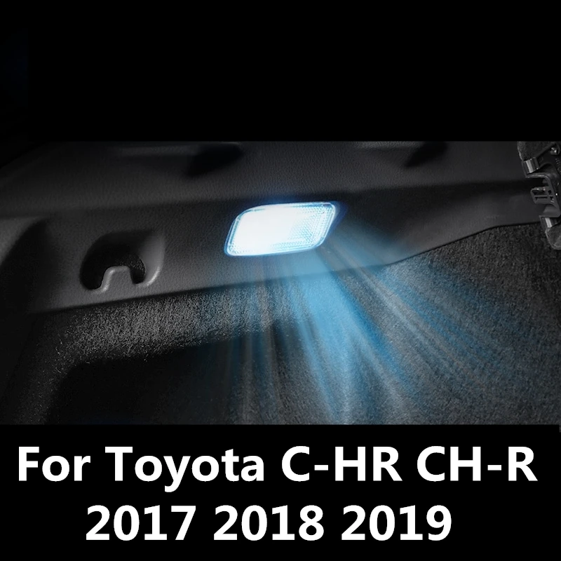 

LED car interior trim trunk light lamp high quality bulb Interior decoration Accessories For Toyota C-HR CH-R 2017 2018 2019