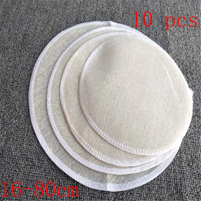 10pcs 16cm to 80cm 5set big Cotton Steamer Cloth Round Non Stick Gauze