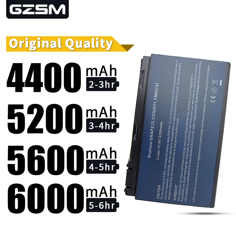 Аккумулятор HSW для ноутбука ACER Extensa 5210 5420G 5620 7220 7620Z 5230 5620Z 5630 5610 7620 5220 5420 5610G |