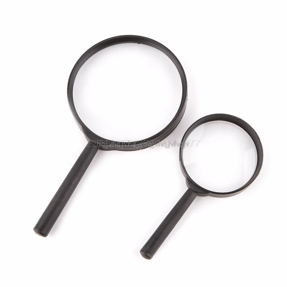 

2pcs 5X Plastic Handheld Magnifier Portable Magnifying Glass Reading Eye Loupe My06 19 Dropship