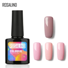 ROSALIND гель 1 P+ черный флакон 10 мл чистый цвет 58 цветов 31-58 гель лак для ногтей УФ-гель для дизайна ногтей замочить-Off длительный