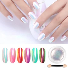 Супер тонкий Неоновый Хамелеон блеск для ногтей зеркальный переливающийся блеск для ногтей хромированный пигмент для ногтей порошок