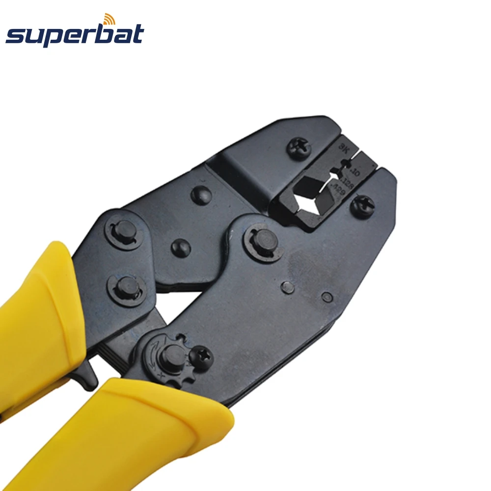 Желтый обжимной инструмент Superbat для коаксиального кабеля RG8 RG11 RG213 LMR400 RG316 RG174 SMA N