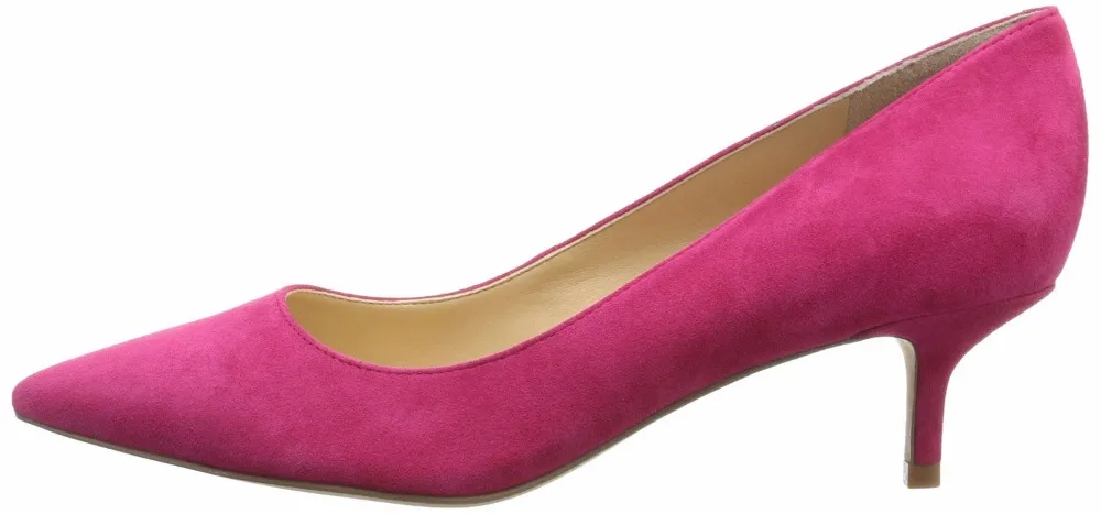 

Inisastyle2016 New Fashion Summer women shoes Frauen Pumps Low heel pointed toe Pu or suedue patent leather wedding big size15