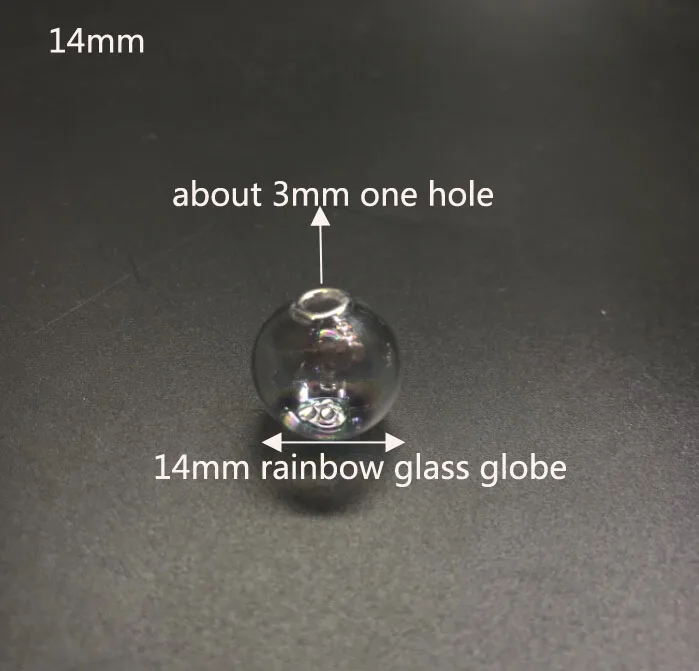 10 12 14 16 18 20 25 30mm rainbow Rainbow Beads Globe Glass Bubble Round Ball Diy Glass Orbs Vial Pendants Wedding Decor 10pcs
