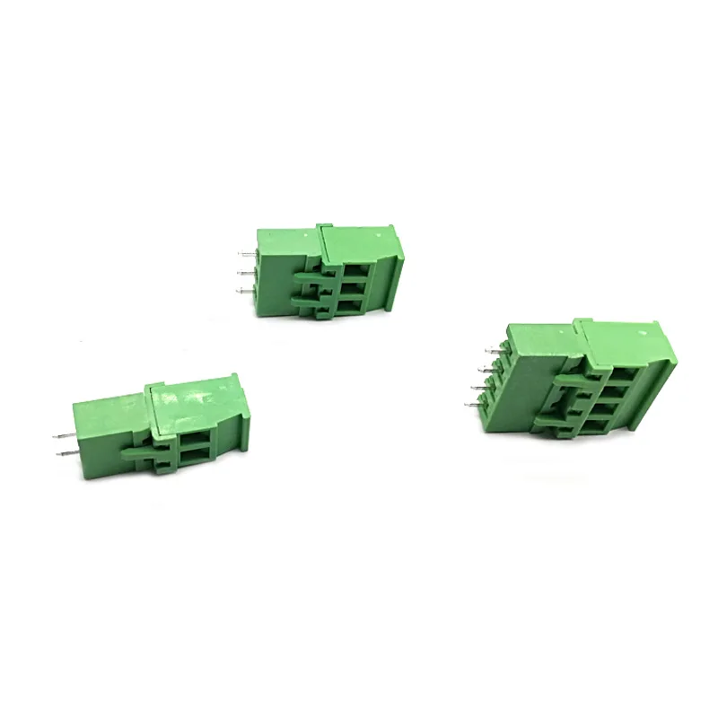10/50 шт шаг 5 08 мм 2P 3P 4P винтовой разъем PCB Клеммная колодка 2EDGKA + 2EDGVC закрытый прямой
