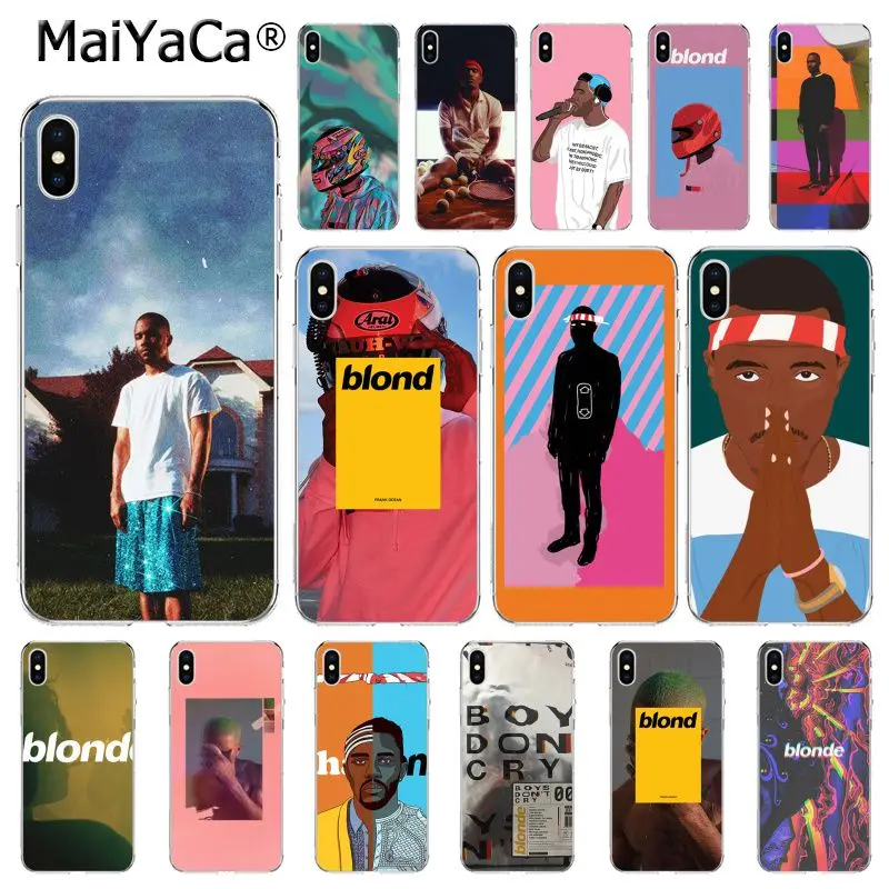 

MaiYaCa Frank Ocean Blonde Photo Soft Phone Case for iPhone 8 7 6 6S Plus X XS MAX 5 5S SE XR 10 Cover