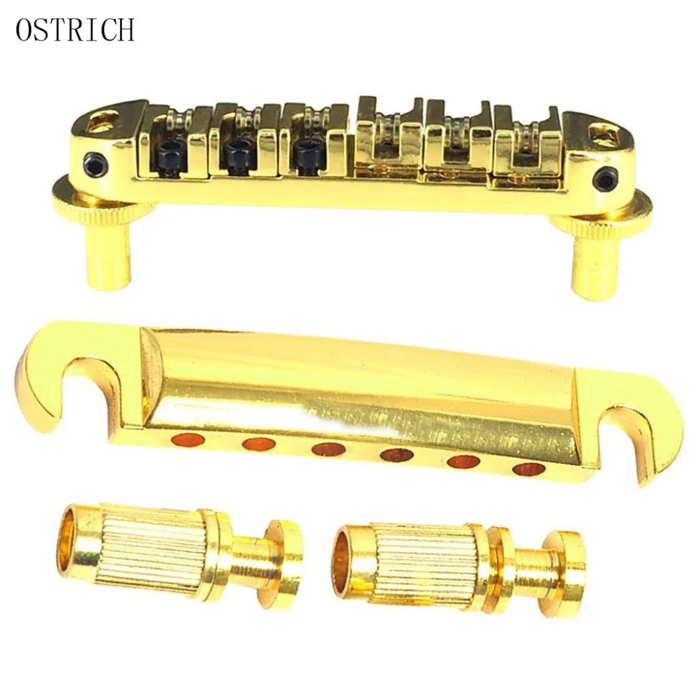 

More Color Guirtar Parts Pating Roller Saddle Tune-O-Matic Guitar Bridge Tailpiece Electric Guitar Replacement