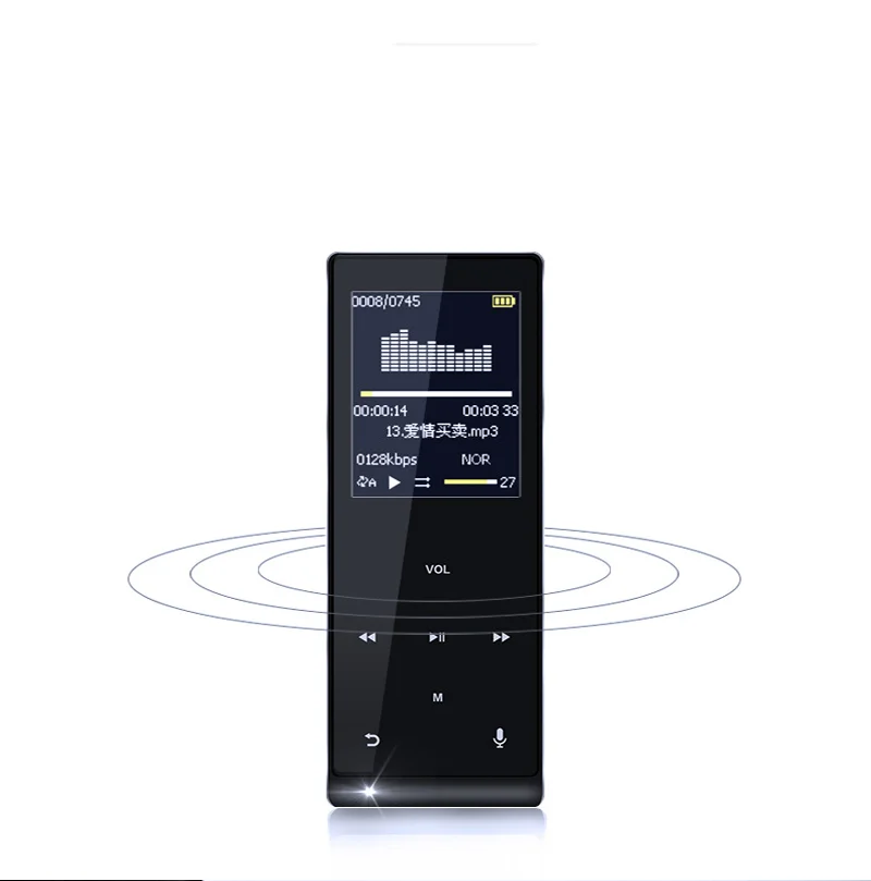 Touch Screen MP3 Player 8GB Metal APE/FLAC/WAV High Sound Quality Entry-level Lossless Music with FM | Электроника