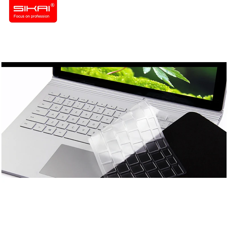 Моющийся прозрачный ТПУ для microsoft Surface Book 13,5 дюйм чехол для клавиатуры водонепроницаемый Surfacebook 13 крышка пленка для ноутбука