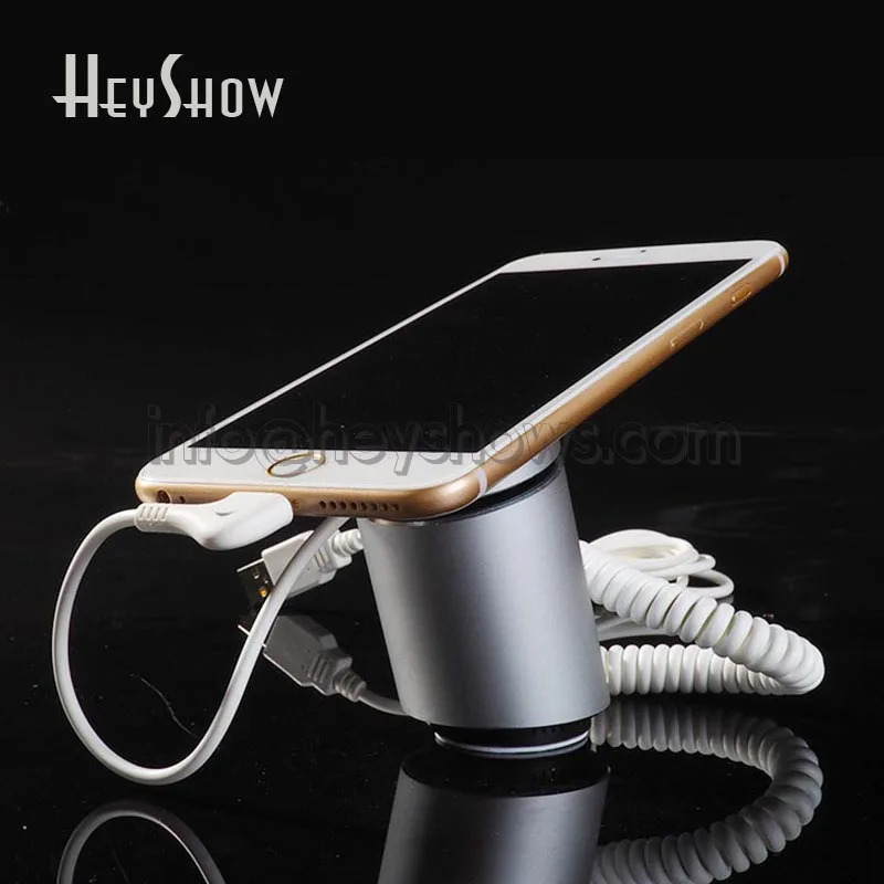 

iphone Diaplay Alarm Cell Phone Anti Theft Holder Mobile Phone Security Stand Charging For Retail Apple Store Protection
