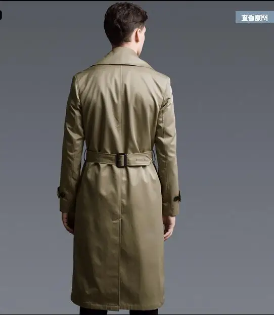 S-6XL! Длинный участок Ветровка мужская Весна и осень европейский и американский модное пальто большие размеры мужской пиджак