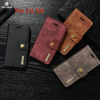 

DG.MING Case For LG G6 Case Luxury Leather 5.7 inch Protective Phone Case For LG G6 Phone Case Wallet Flip Stand With Card Holde
