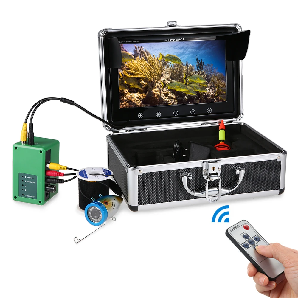 

Lixada 12LED Fish Finder Underwater Fishing Camera Kit 10 Inch LCD Monitor Under Water Fishing Camera 15M Cable EU/US Plug