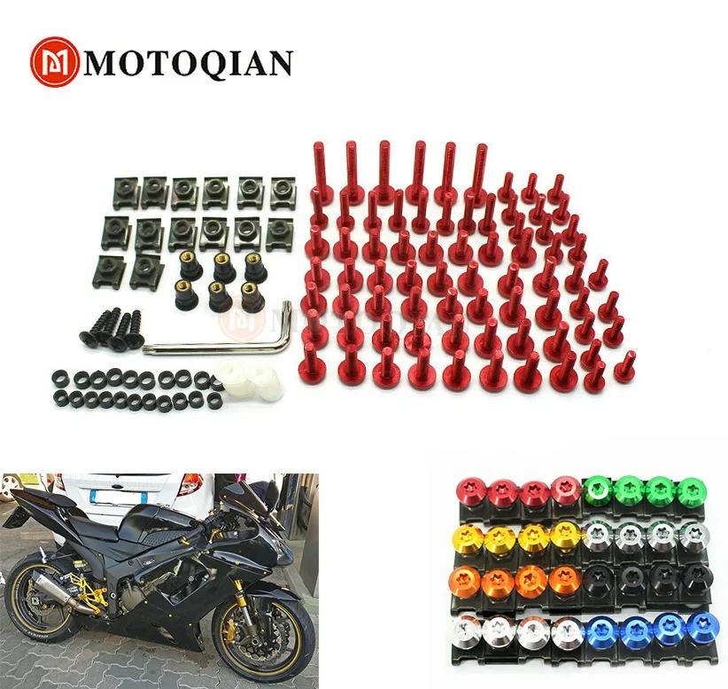 

M5 M6 Universal For BWM S1000R S1000RR R1200GS KAWASAKI Z650 Z750 Z1000 Motorcycle Screws Fairing Body Bolts Spire Screw Nut