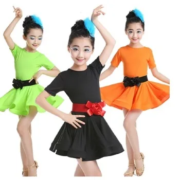 latin dance dress girls samba children latin competition dresses cha cha ballroom tango skirt sexy dance costumes kids latino