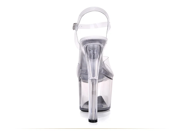 Босоножки женские прозрачные на очень высоком каблуке 7 20 см|transparent crystal|ultra highsandals