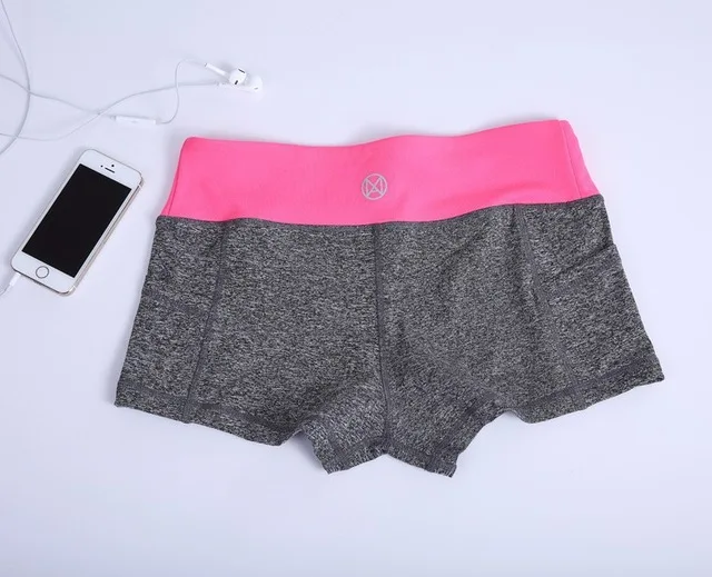 Blesskiss, шорты для йоги, одежда для спортзала, для девушек, для фитнеса, летние, спандекс, Lulu, с карманами, спортивные шорты для женщин, обтягивающие, короткие, для тренировок, леггинсы - Цвет: 01 pink add gray