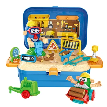

Children DIY Colored Clay Kit Handmade Modeling Clay Toy Educational Set Gift For Kids - Tool Box/Dinosaur Box