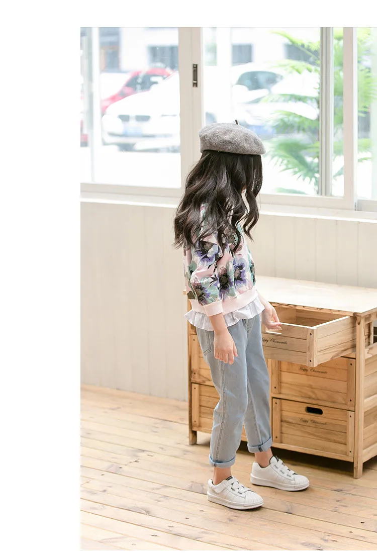 kids teens clothes floral pattern cotton t shirts for girls baby 2018 spring autumn long sleeve tops for girls 14 years clothing 4 5 6 7 8 9 10 11 12 13 14 15 years little big teenage girls t shirts for children girls tops (16)
