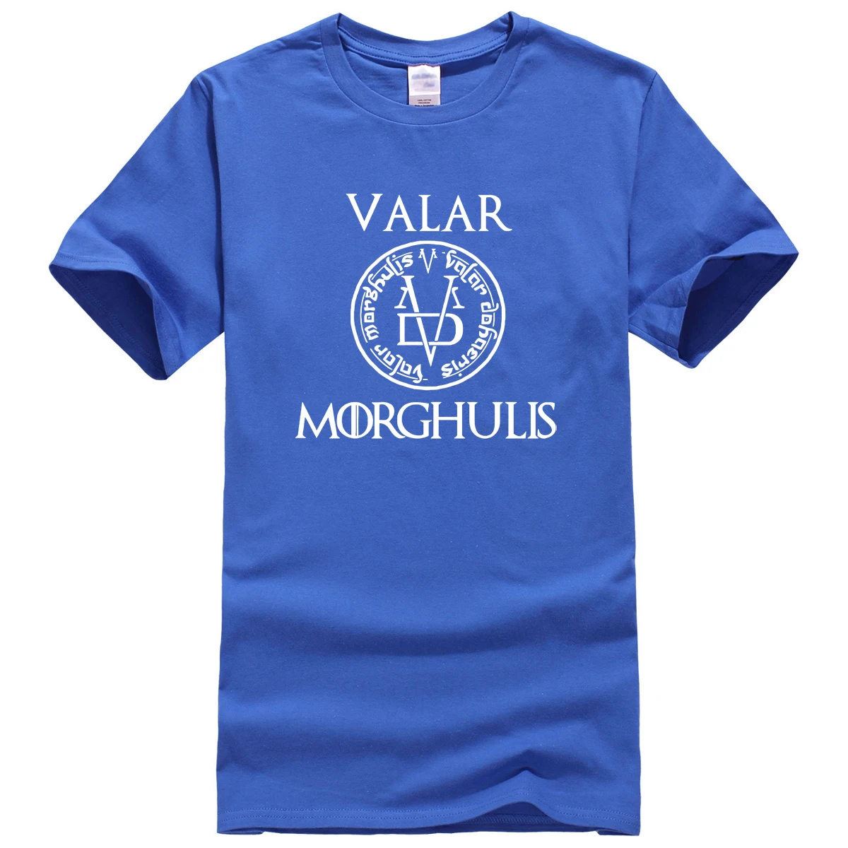 Мужская Уличная футболка VALAR MORGHULIS хлопковая Футболка с круглым вырезом и принтом