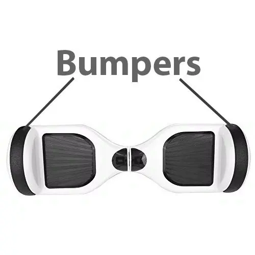 2 Pack черные защитные бамперы для самобалансирующихся электрических скутеров
